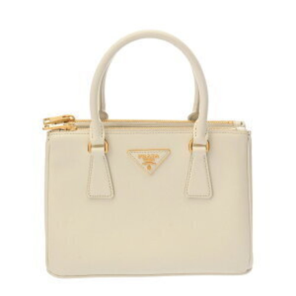 Prada Galleria White Saffiano Leather Handbag